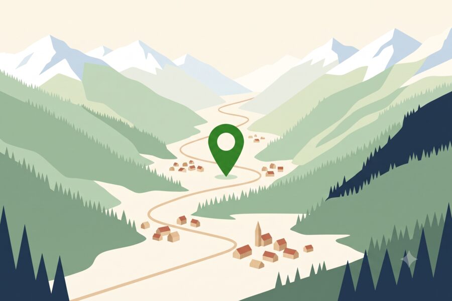 La vallée de la Maurienne, zone d'intervention du cabinet de psychomotricité