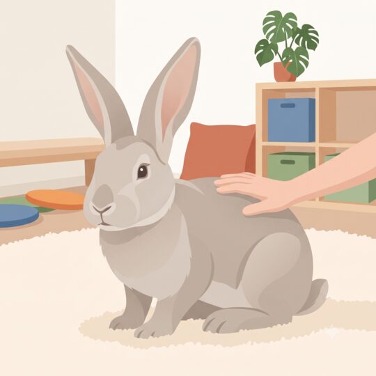 Savonnette, lapine géant des Flandres, médiation animale